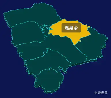 threejs庆阳市西峰区geoJson地图3d地图鼠标移入显示标签并高亮