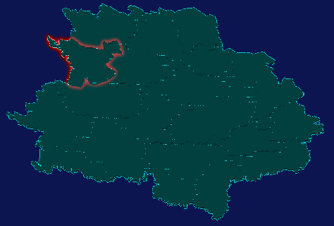 threejs庆阳市环县geoJson地图3d地图红色描边闪烁警报
