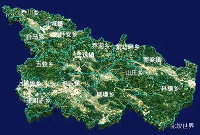 echarts庆阳市华池县geoJson地图3d地图自定义贴图-绿色地面