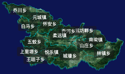 threejs庆阳市华池县geoJson地图3d地图