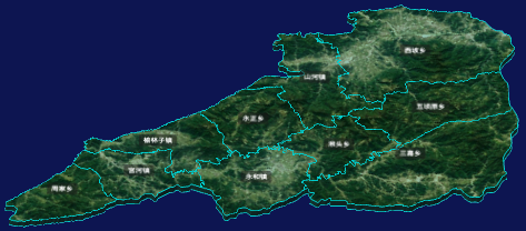 threejs庆阳市正宁县geoJson地图3d地图CSS3D标签