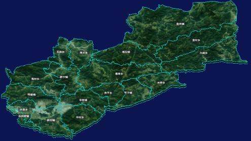 threejs庆阳市宁县geoJson地图3d地图CSS3D标签