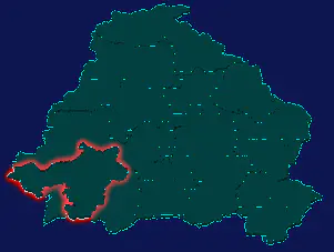 threejs定西市安定区geoJson地图3d地图红色描边闪烁警报