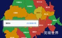 echarts定西市通渭县geoJson地图tooltip自定义html演示实例