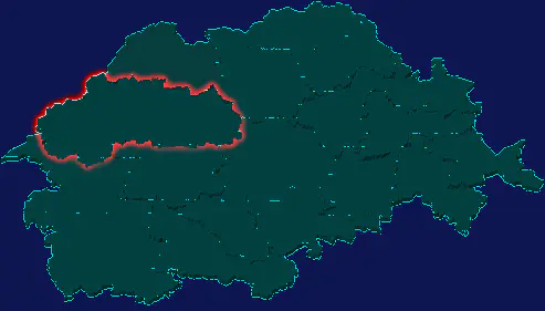 threejs定西市通渭县geoJson地图3d地图红色描边闪烁警报