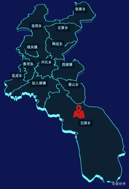 echarts陇南市两当县geoJson地图3d地图自定义图标