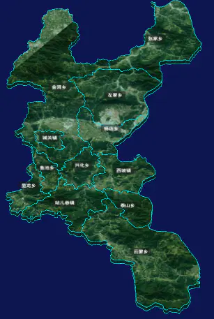threejs陇南市两当县geoJson地图3d地图自定义贴图加CSS3D标签