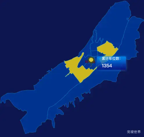 echarts临夏回族自治州临夏市geoJson地图点击地图插小旗