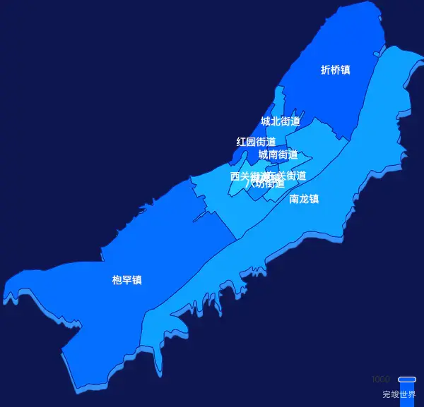 echarts临夏回族自治州临夏市geoJson地图 visualMap控制地图颜色