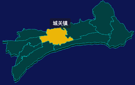 threejs临夏回族自治州广河县geoJson地图3d地图鼠标移入显示标签并高亮