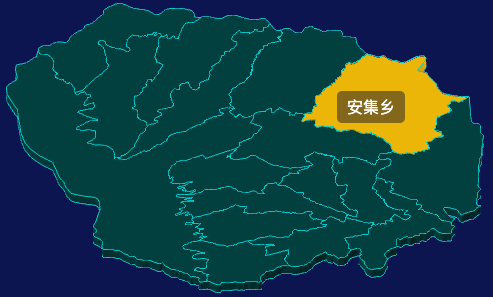 threejs临夏回族自治州积石山保安族东乡族撒拉族自治县geoJson地图3d地图鼠标移入显示标签并高亮