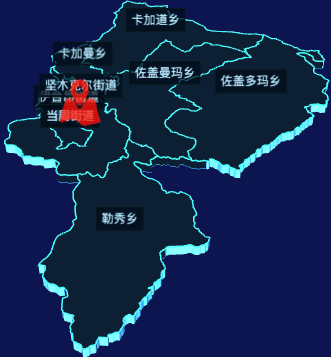 echarts甘南藏族自治州合作市geoJson地图3d地图自定义图标