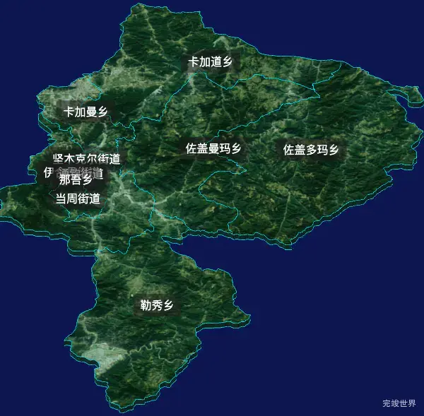 threejs甘南藏族自治州合作市geoJson地图3d地图