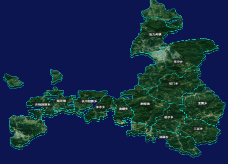 threejs甘南藏族自治州临潭县geoJson地图3d地图CSS3D标签
