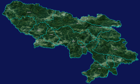 threejs甘南藏族自治州玛曲县geoJson地图3d地图自定义贴图加CSS3D标签