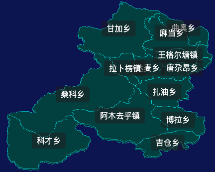 threejs甘南藏族自治州夏河县geoJson地图3d地图css2d标签