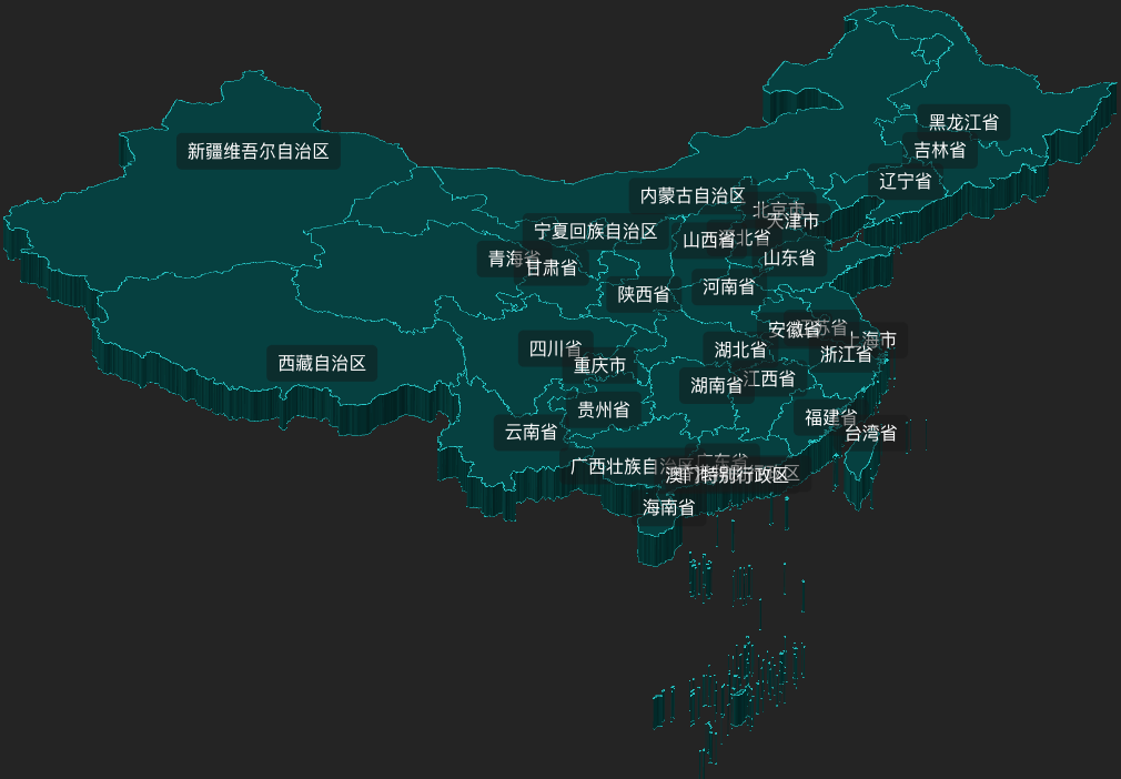 threejs 在3d地图中绘制css2d地名