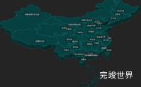 threejs 在3d地图中绘制css3d标签标注省份