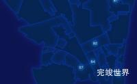 echarts乌鲁木齐市新市区geoJson地图圆形波纹状气泡图演示实例