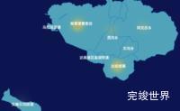 echarts乌鲁木齐市达坂城区geoJson地图热力图演示实例
