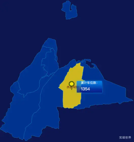 echarts乌鲁木齐市乌鲁木齐县geoJson地图点击地图插小旗