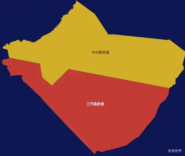 echarts克拉玛依市白碱滩区geoJson地图定义颜色