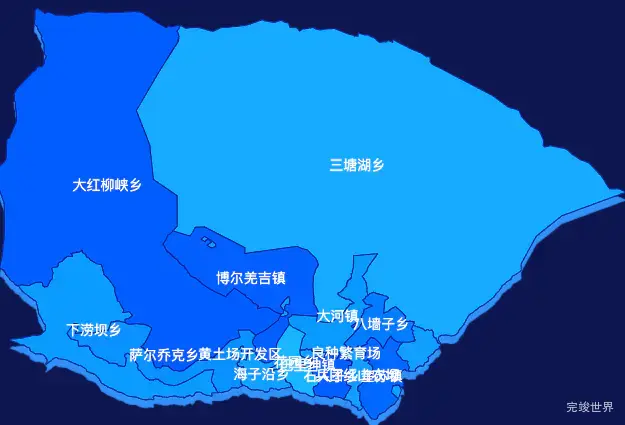 echarts哈密市巴里坤哈萨克自治县geoJson地图 visualMap控制地图颜色