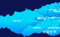 echarts博尔塔拉蒙古自治州温泉县geoJson地图局部颜色渐变实例