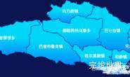 echarts巴音郭楞蒙古自治州和静县geoJson地图局部颜色渐变效果实例