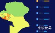 echarts巴音郭楞蒙古自治州和硕县geoJson地图地图排行榜效果实例