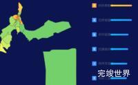 echarts阿克苏地区阿克苏市geoJson地图地图排行榜效果代码演示