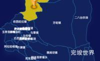 echarts阿克苏地区库车县geoJson地图点击地图获取经纬度实例
