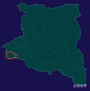 threejs阿克苏地区库车县geoJson地图3d地图红色描边闪烁警报