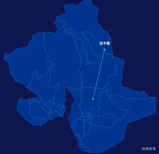 echarts阿克苏地区温宿县geoJson地图自定义引导线