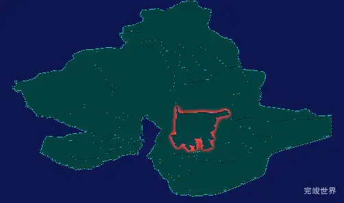 threejs阿克苏地区温宿县geoJson地图3d地图红色描边闪烁警报