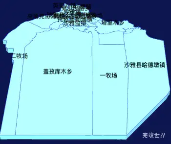 echarts阿克苏地区沙雅县geoJson地图3d地图