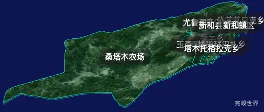 threejs阿克苏地区新和县geoJson地图3d地图自定义贴图加CSS2D标签