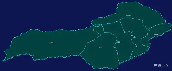 threejs克孜勒苏柯尔克孜自治州阿合奇县geoJson地图3d地图CSS3D标签