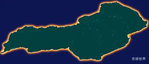 threejs克孜勒苏柯尔克孜自治州阿合奇县geoJson地图3d地图添加金色效果