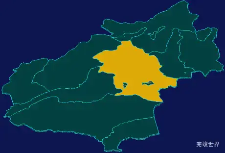 threejs克孜勒苏柯尔克孜自治州乌恰县geoJson地图3d地图指定区域闪烁