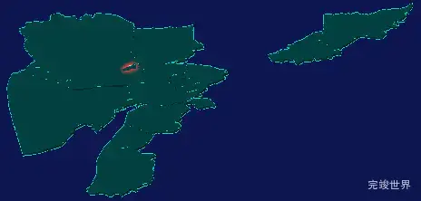 threejs喀什地区疏附县geoJson地图3d地图红色描边闪烁警报