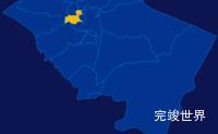 echarts喀什地区英吉沙县geoJson地图指定区域高亮效果实例