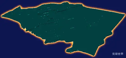 threejs喀什地区英吉沙县geoJson地图3d地图添加金色效果