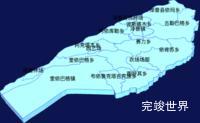 echarts喀什地区泽普县geoJson地图3d地图效果实例