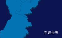 echarts喀什地区叶城县geoJson地图3d地图实例旋转动画代码演示