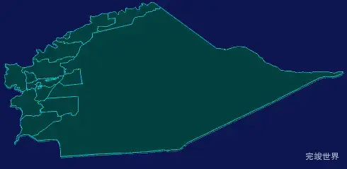 threejs喀什地区麦盖提县geoJson地图3d地图