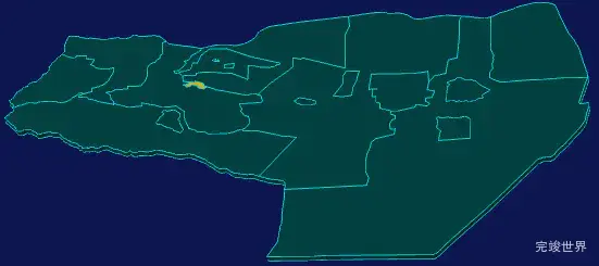 threejs喀什地区岳普湖县geoJson地图3d地图指定区域闪烁