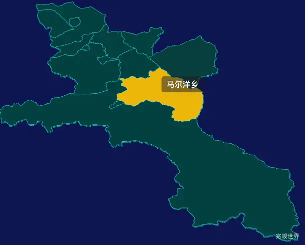 threejs喀什地区塔什库尔干塔吉克自治县geoJson地图3d地图鼠标移入显示标签并高亮