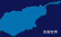 echarts和田地区和田县geoJson地图3d地图实例旋转动画实例