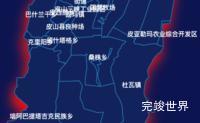 echarts和田地区皮山县geoJson地图阴影代码演示
